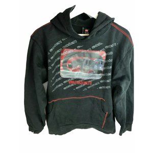 ECHO UNLTD Black Hoodie Hooded Sweatshirt Black L